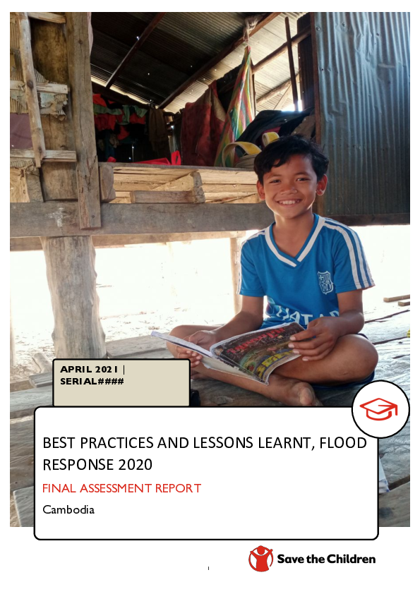 Best Practices and Lessons Learnt, Flood Response 2020